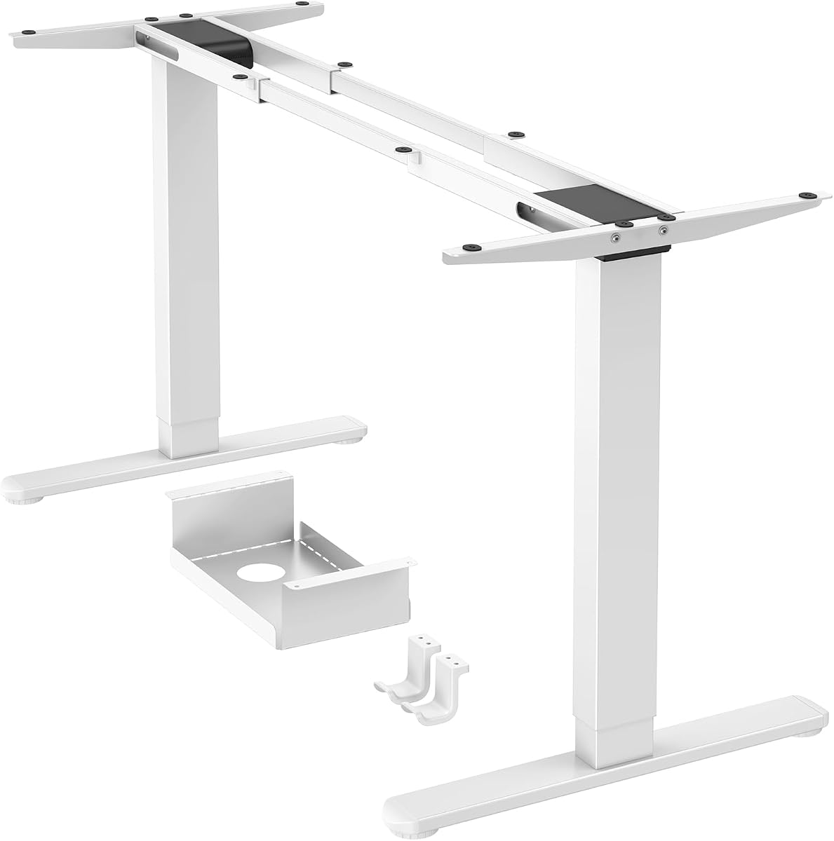 Dual-Motor Desk Frame - White