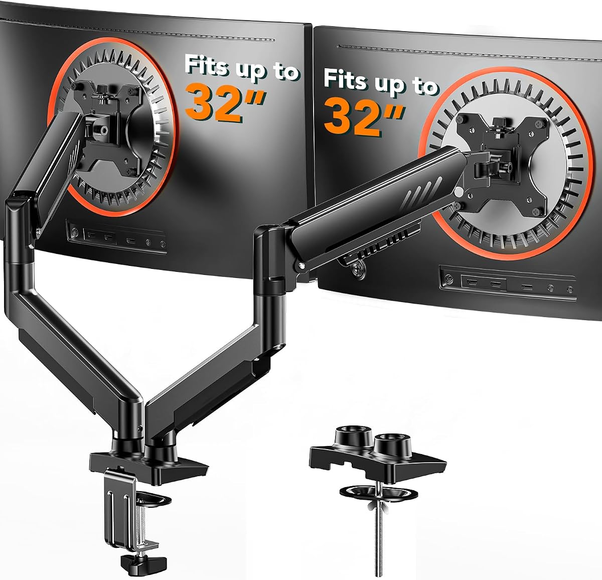 Dual Monitor Arm, Tool-Free VESA