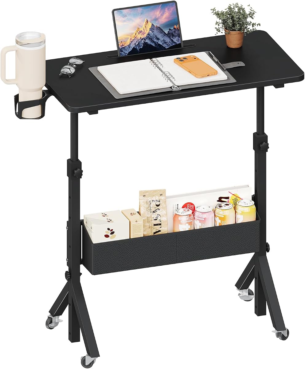 Mobile Standing Desk with Wheels
